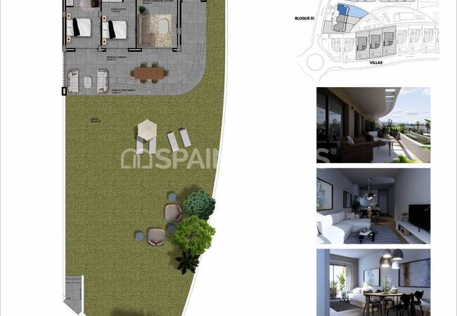 2 and 3-bedroom Golf Flats in a Complex with Pool in Finestrat 25
