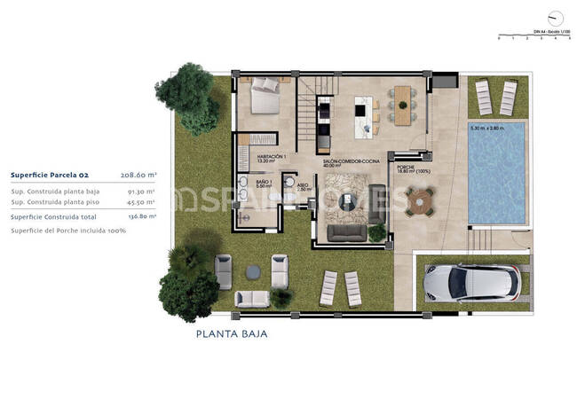 3-bedroom Houses with Swimming Pools in Dolores Alicante 39