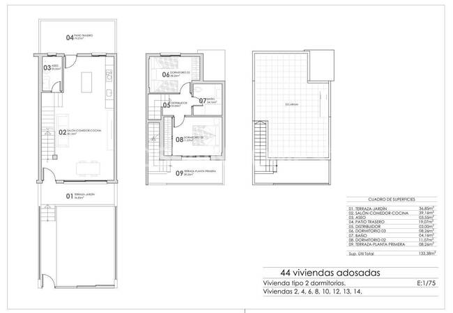 Alicante Cox'ta Havuzlu Sitede 2 ve 3 Odalı İkiz Villalar 23