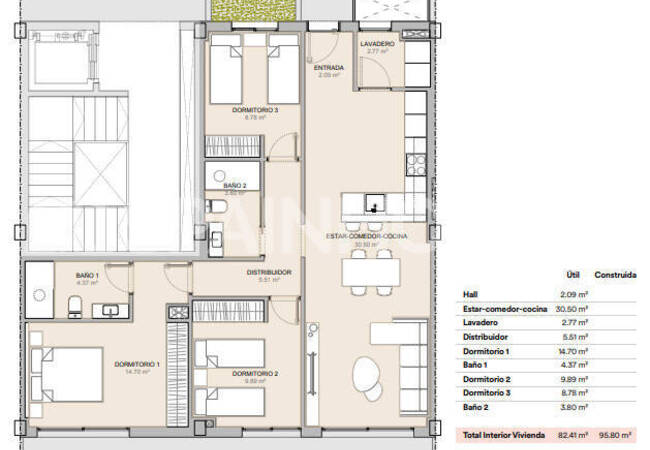 La Nucia Alicante'de Deniz ve Dağ Manzaralı Şık Daireler 26