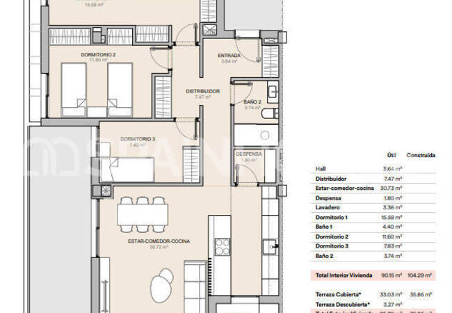 La Nucia Alicante'de Deniz ve Dağ Manzaralı Şık Daireler 28