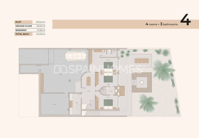 Moderna 3-sovrum Hus Med Pool I Algorfa 31