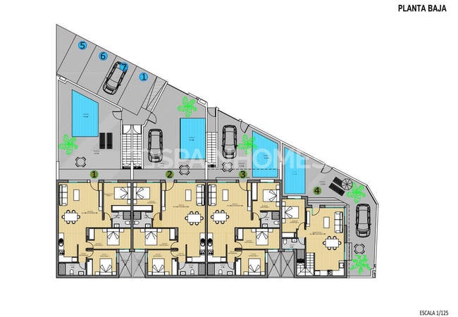 Hus Med Privata Pooler Och Trädgårdar I Pilar De La Horadada 12