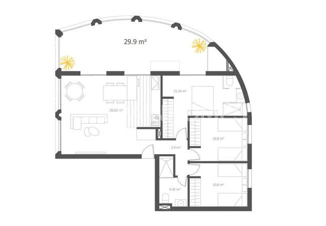 3-bed Flats in a Seaside Complex with Pool in Villajoyosa 10