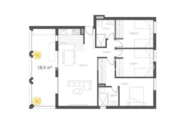 3-bed Flats in a Seaside Complex with Pool in Villajoyosa 11