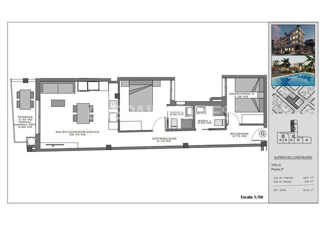 Flats with Rooftop Pool Near the Beach in Santa Pola Alicante 15