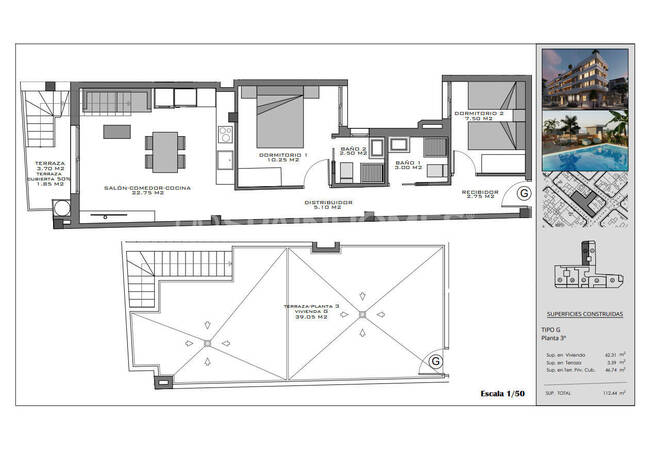 Flats with Rooftop Pool Near the Beach in Santa Pola Alicante 30