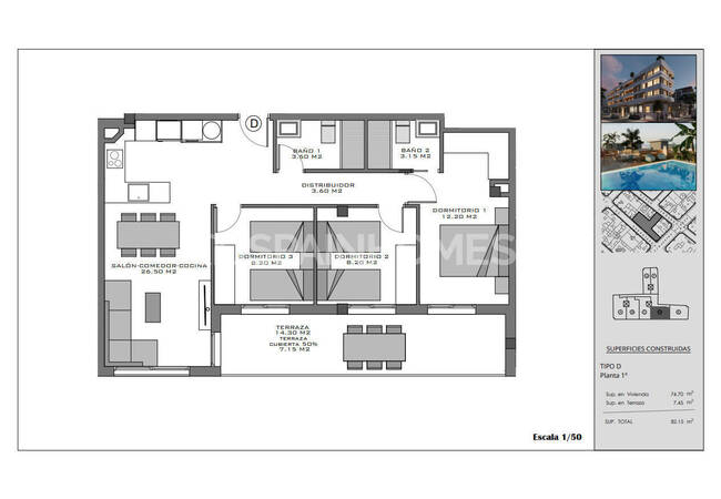 Flats with Rooftop Pool Near the Beach in Santa Pola Alicante 25