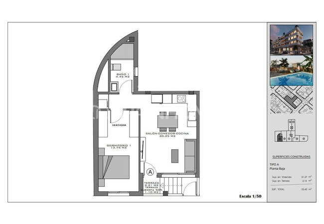 Flats with Rooftop Pool Near the Beach in Santa Pola Alicante 13
