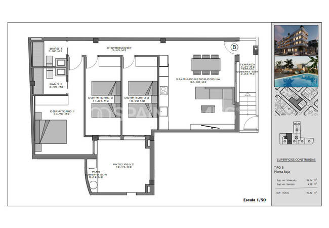 Flats with Rooftop Pool Near the Beach in Santa Pola Alicante 12
