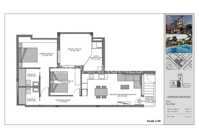 Flats with Rooftop Pool Near the Beach in Santa Pola Alicante 11
