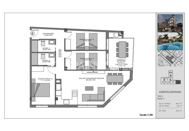Flats with Rooftop Pool Near the Beach in Santa Pola Alicante 24