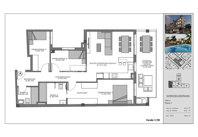 Flats with Rooftop Pool Near the Beach in Santa Pola Alicante 6