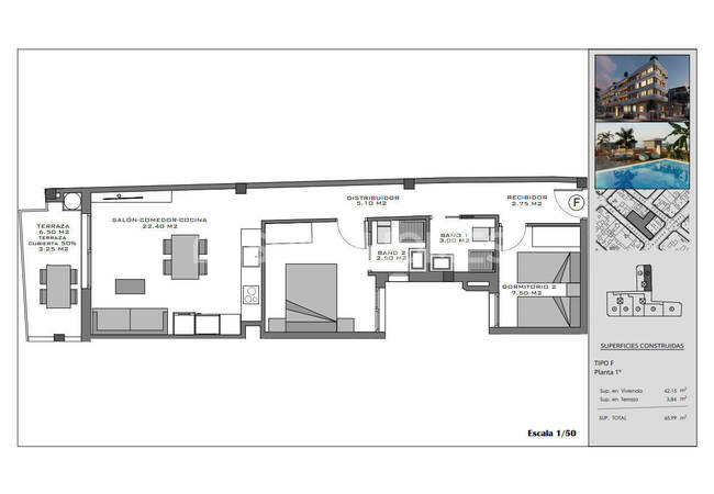 Flats with Rooftop Pool Near the Beach in Santa Pola Alicante 23