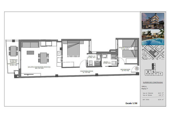 Flats with Rooftop Pool Near the Beach in Santa Pola Alicante 22