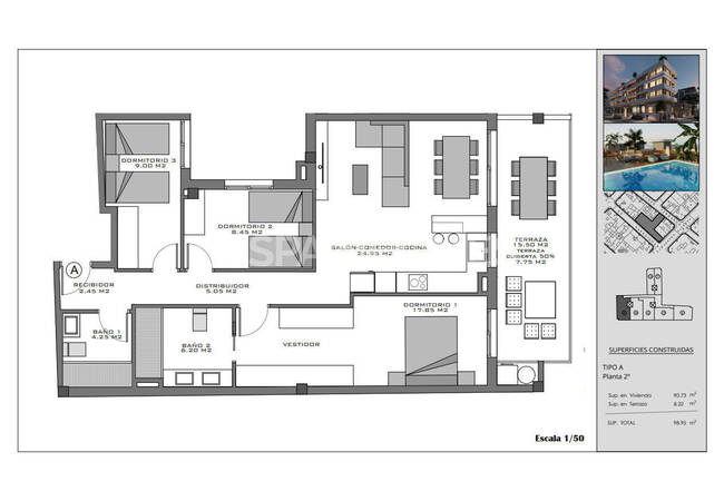 Flats with Rooftop Pool Near the Beach in Santa Pola Alicante 21