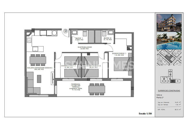 Flats with Rooftop Pool Near the Beach in Santa Pola Alicante 18