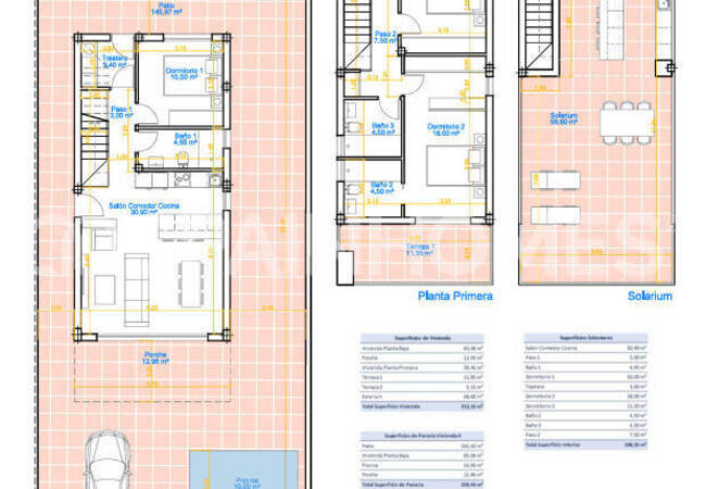 Виллы с 3 спальнями и частными бассейнами в Пилар-де-ла-Орадада 12