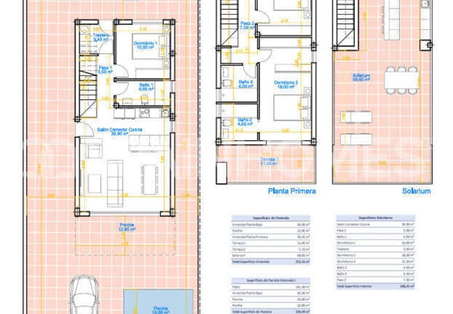 Виллы с 3 спальнями и частными бассейнами в Пилар-де-ла-Орадада 9