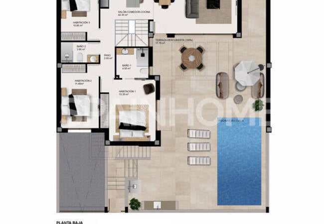 Виллы с частными бассейнами и садами в Аликанте, Рохалес 11