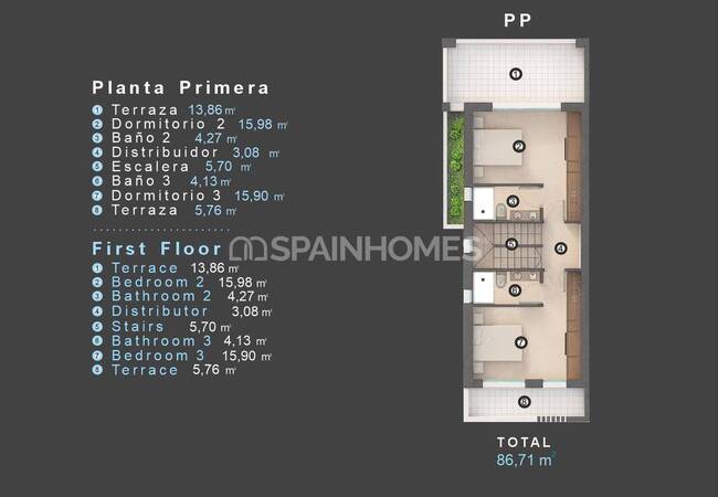 Villas with Pools Close to the Beach in Villamartín Orihuela 12