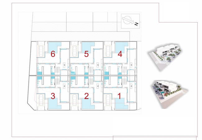 Alicante Dolores'te Olanaklara Yakın Sitede Havuzlu Villalar 27
