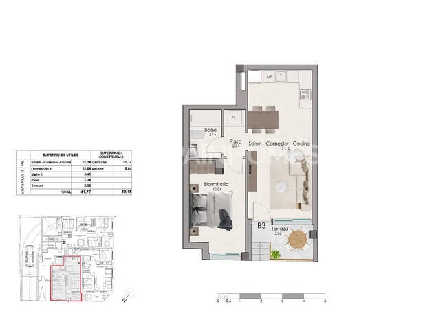 Alicante Santa Pola'da Ortak Havuzlu Sitede 2+1 Daireler 9
