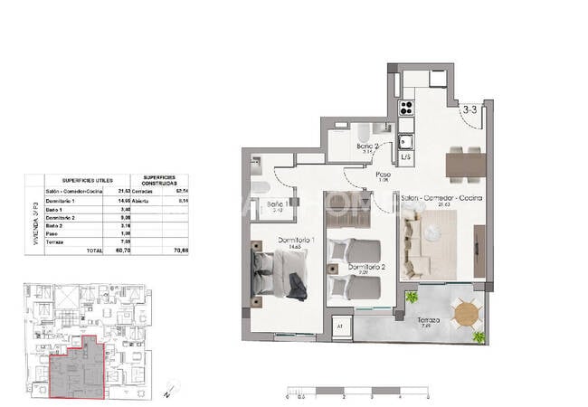 Alicante Santa Pola'da Ortak Havuzlu Sitede 2+1 Daireler 20