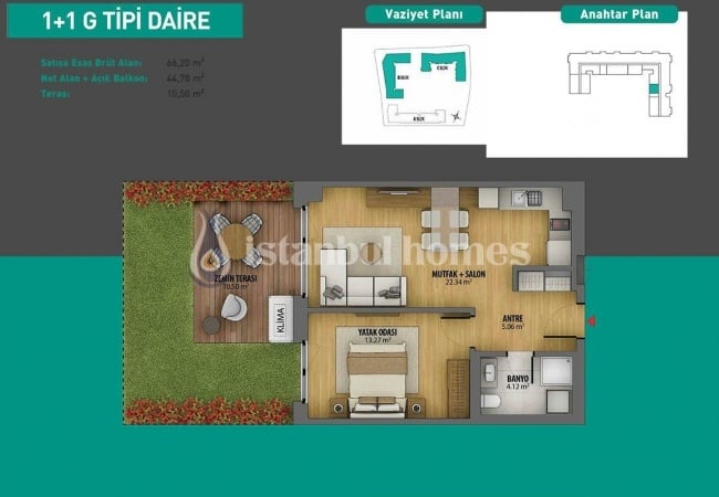 Smart Apartments in Istanbul with Variety of Facilities 50