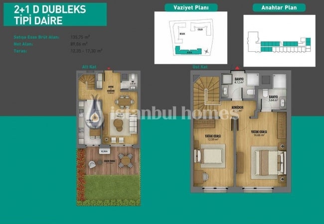 Smart Apartments in Istanbul with Variety of Facilities 54