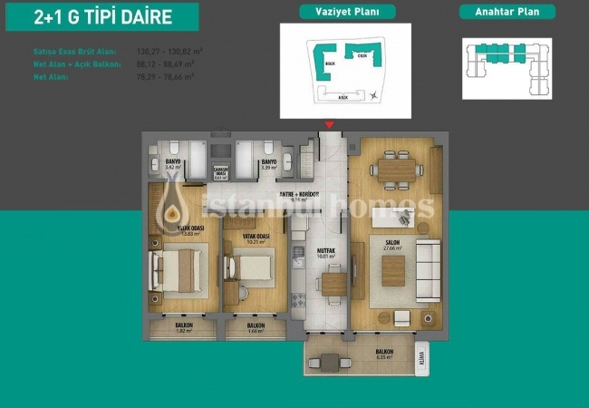 Smart Apartments in Istanbul with Variety of Facilities 56