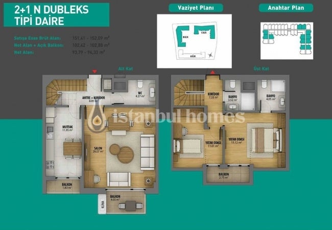 Smart Apartments in Istanbul with Variety of Facilities 60