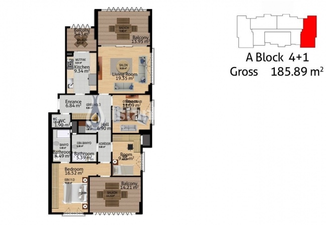 Квартиры с Видом на Ботанический Сад в Башакшехир 10