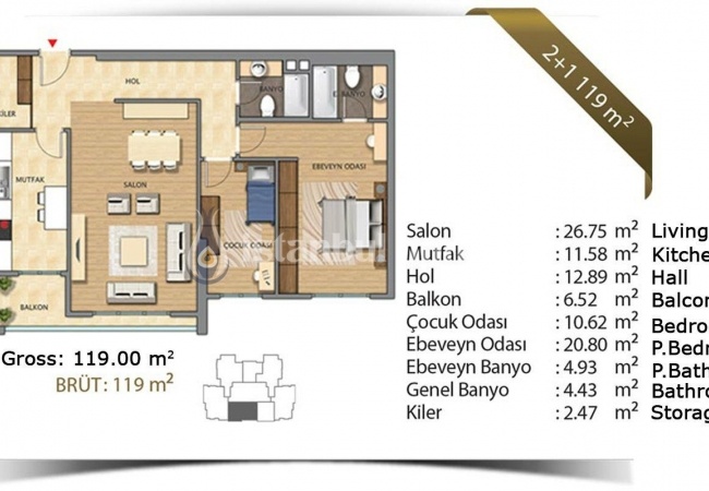 شقق مثالية في بيلكدوزو بمرافق مميزة 32