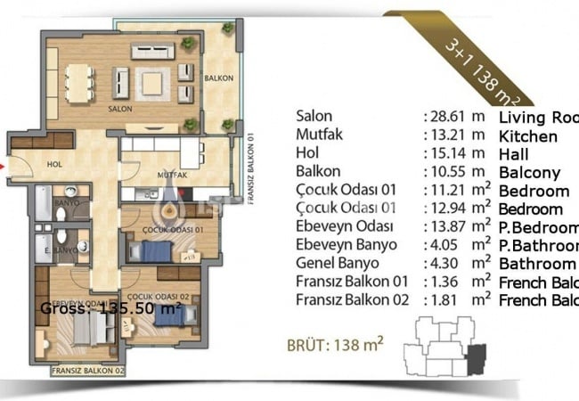 شقق مثالية في بيلكدوزو بمرافق مميزة 36