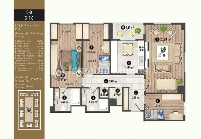 Luxueux Appartements Pour Les Familles À Beylikduzu Istanbul 48