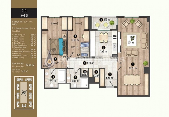 Luxueux Appartements Pour Les Familles À Beylikduzu Istanbul 49