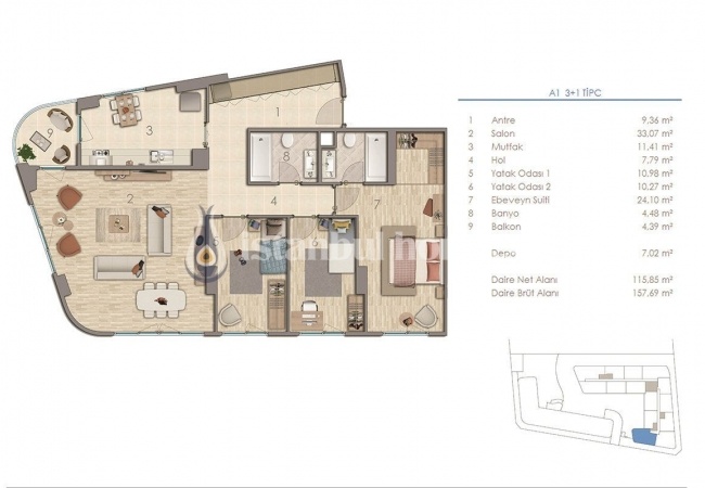 آپارتمان های آماده تحویل در نزدیکی جاده باسن اکسپرس در کوچوکچکمجه 43