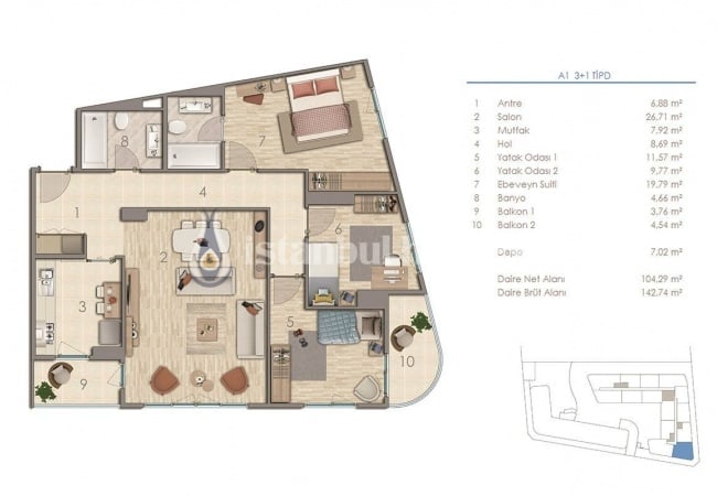 آپارتمان های آماده تحویل در نزدیکی جاده باسن اکسپرس در کوچوکچکمجه 44