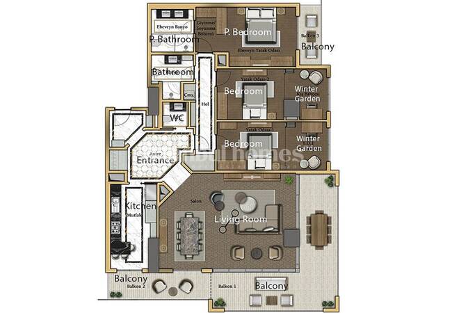 Zeytinburnu'nda Özel Marina ve Deniz Manzaralı Daireler 42