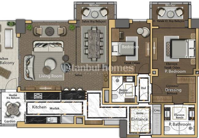 Zeytinburnu'nda Özel Marina ve Deniz Manzaralı Daireler 44