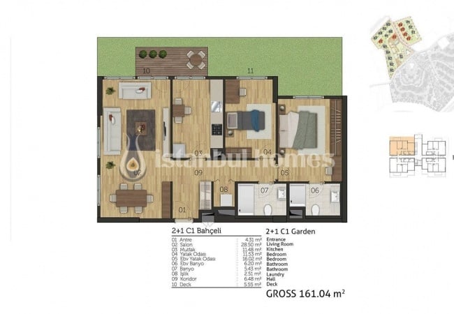 低层建筑群中的优质 Cekmekoy 公寓 21