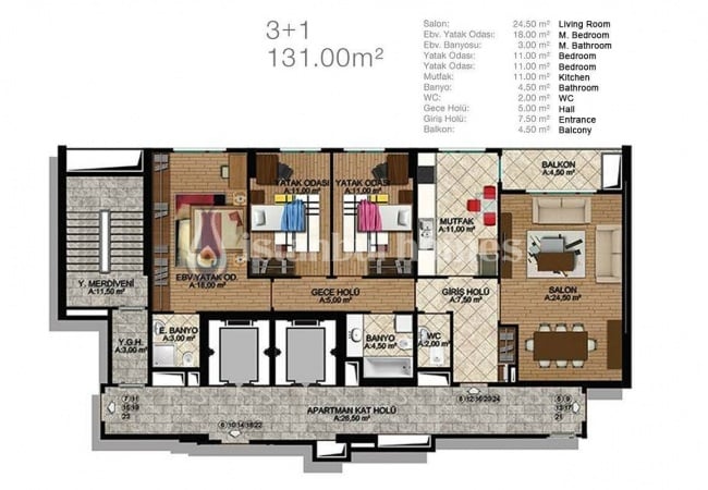 Spacieux Appartements À Istanbul Dans Un Projet Equipé 28