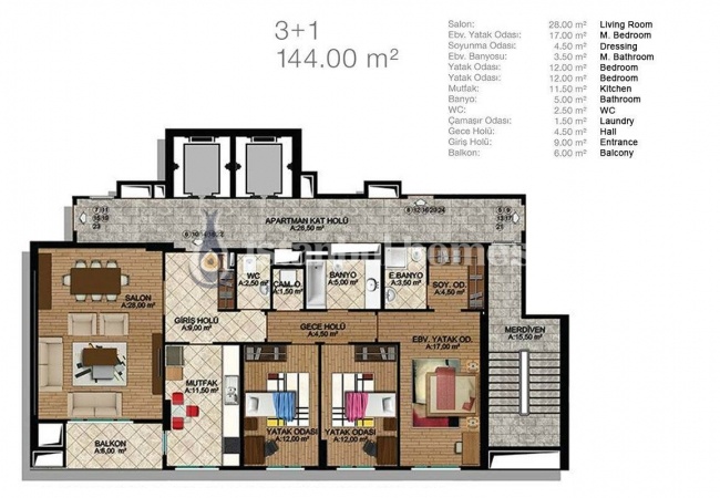 Spacieux Appartements À Istanbul Dans Un Projet Equipé 31