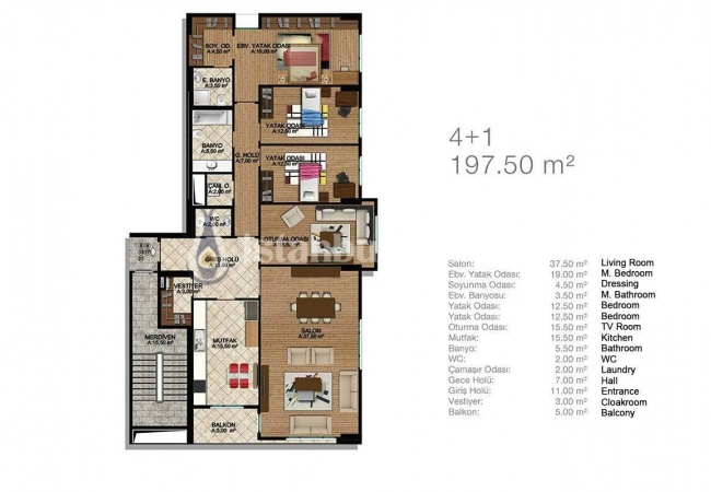Spacieux Appartements À Istanbul Dans Un Projet Equipé 33