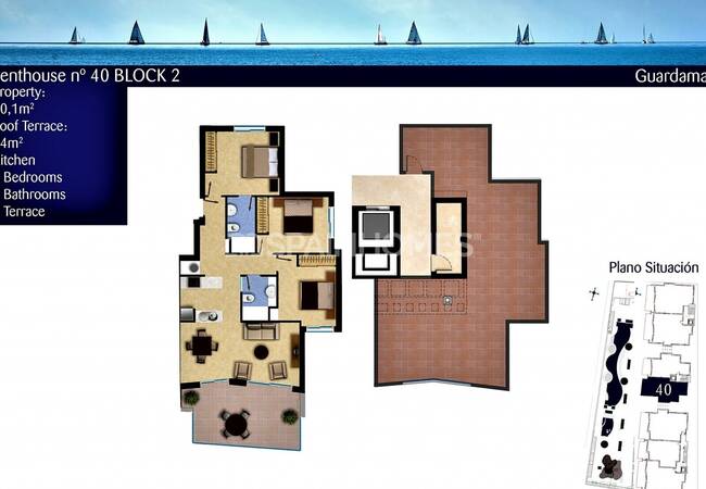 Sea View Apartments with Pool in Gated Complex in Guardamar Del Segura