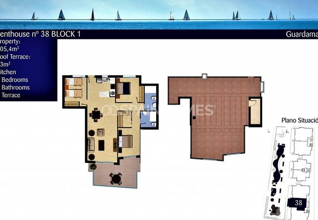 Sea View Apartments with Pool in Gated Complex in Guardamar Del Segura