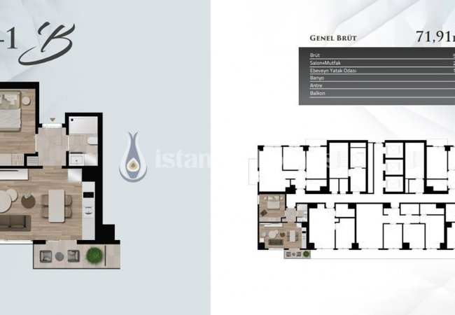 Luminous Apartments with Full-length Windows in Kartal 32