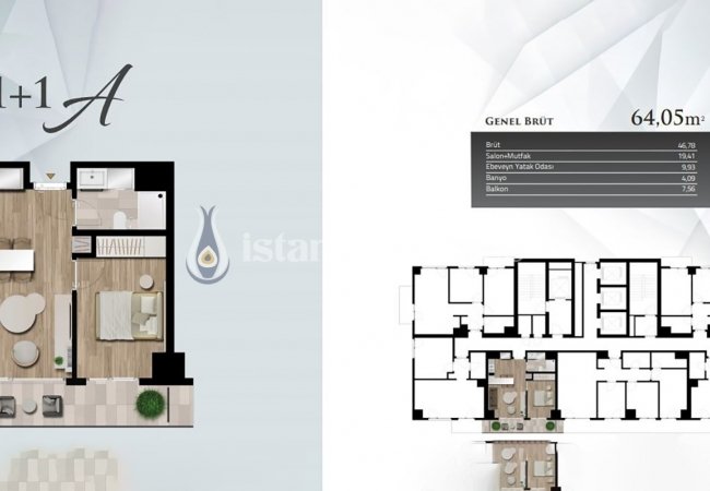 Luminous Apartments with Full-length Windows in Kartal 31