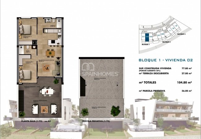 Finestrat Alicante’de Dağ ve Deniz Manzaralı Modern Daireler 15